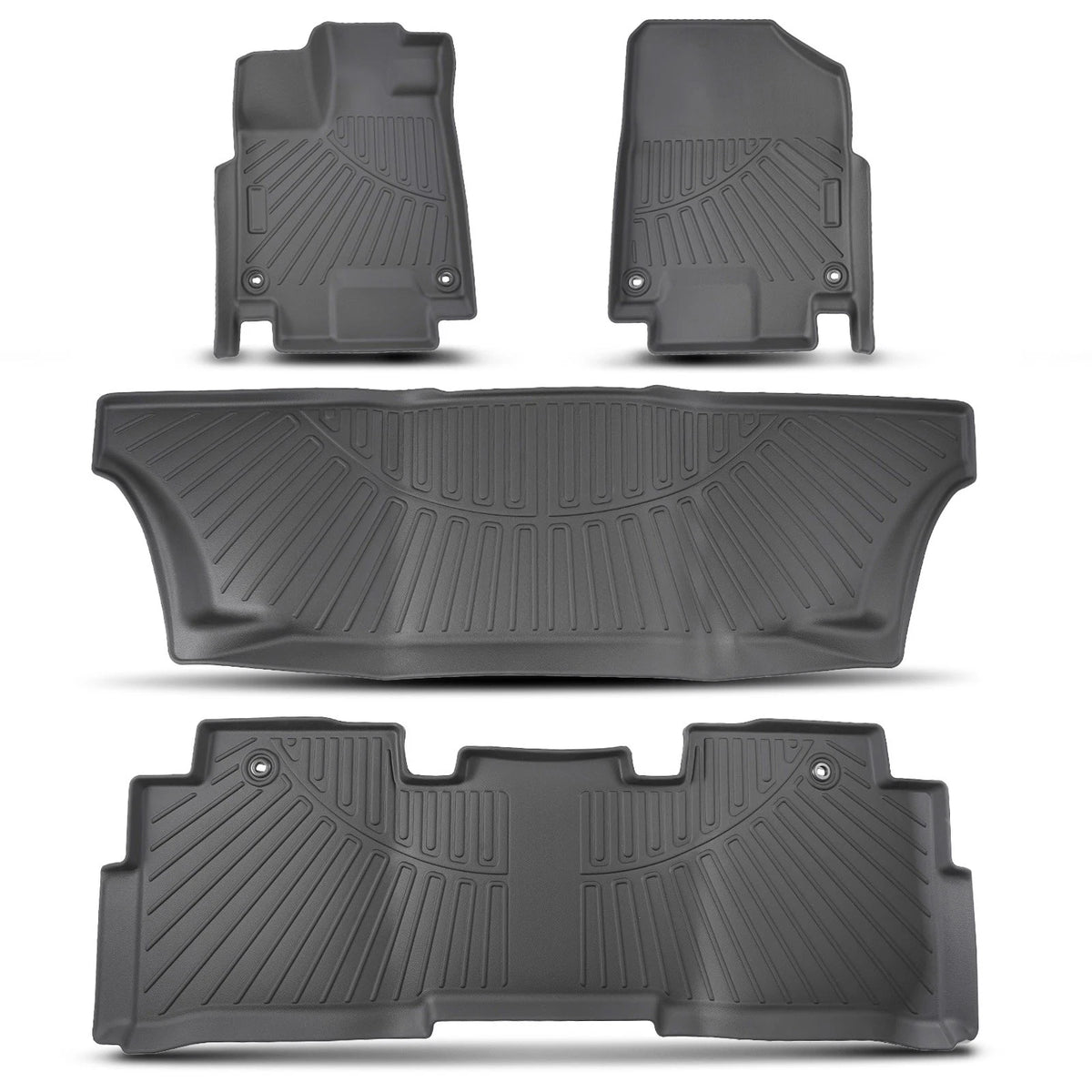 Set of 3 Floor Mats Liners for Honda Odyssey (2018–2025)