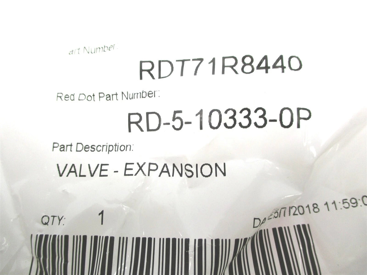 Expansion Valve RD-5-10333-0P for Red Dot 71R8440