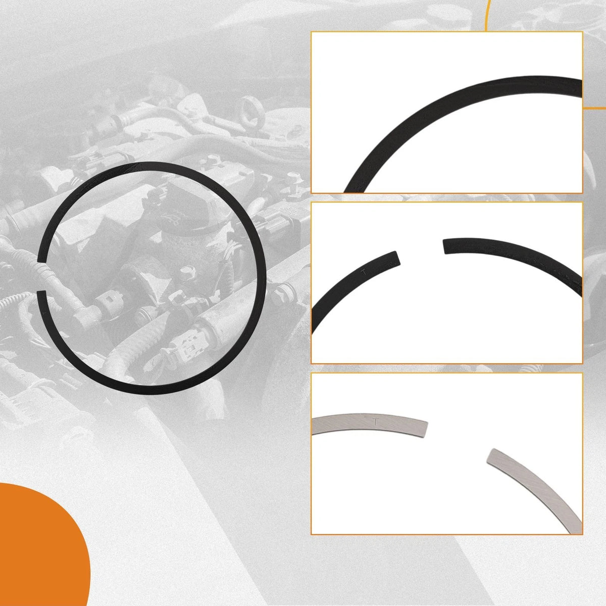 Piston Ring Kits 3.780" for Chevrolet GMC 4.8L 5.3L LS (1999–2016) 41859CP