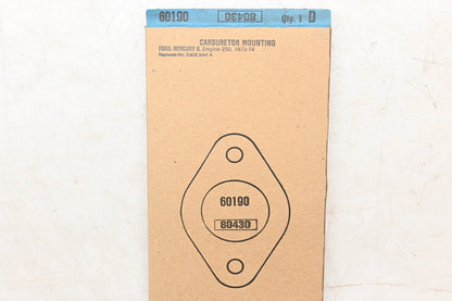 Carburetor Mounting Gasket for Fel-Pro 60190, 80430 (NOS)