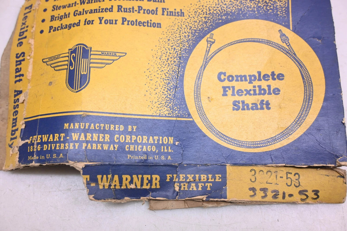 Stewart-Warner Meter Gauge Cable for Universal Fit (NOS)
