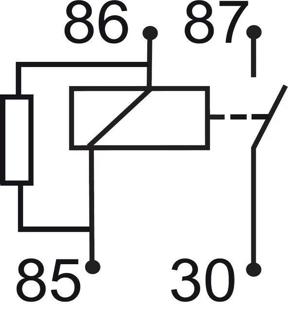 GEBE 994251 Micro Relay 4 Terminal SPST NO 24V 10A for