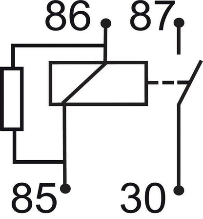 GEBE 994251 Micro Relay 4 Terminal SPST NO 24V 10A for