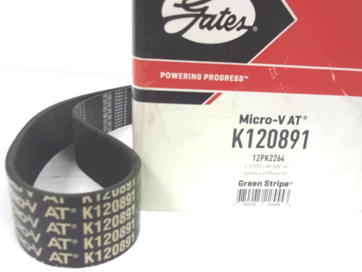 Gates Serpentine Micro-V Belt 12PK2264 for K120891 (89-5/8" X 1-21/32")