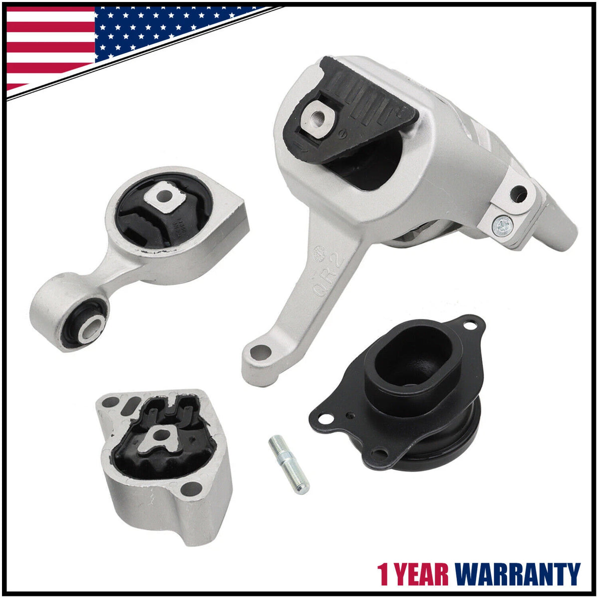 4PCS Motor & Transmission Mount Set for Nissan Altima 2.5L