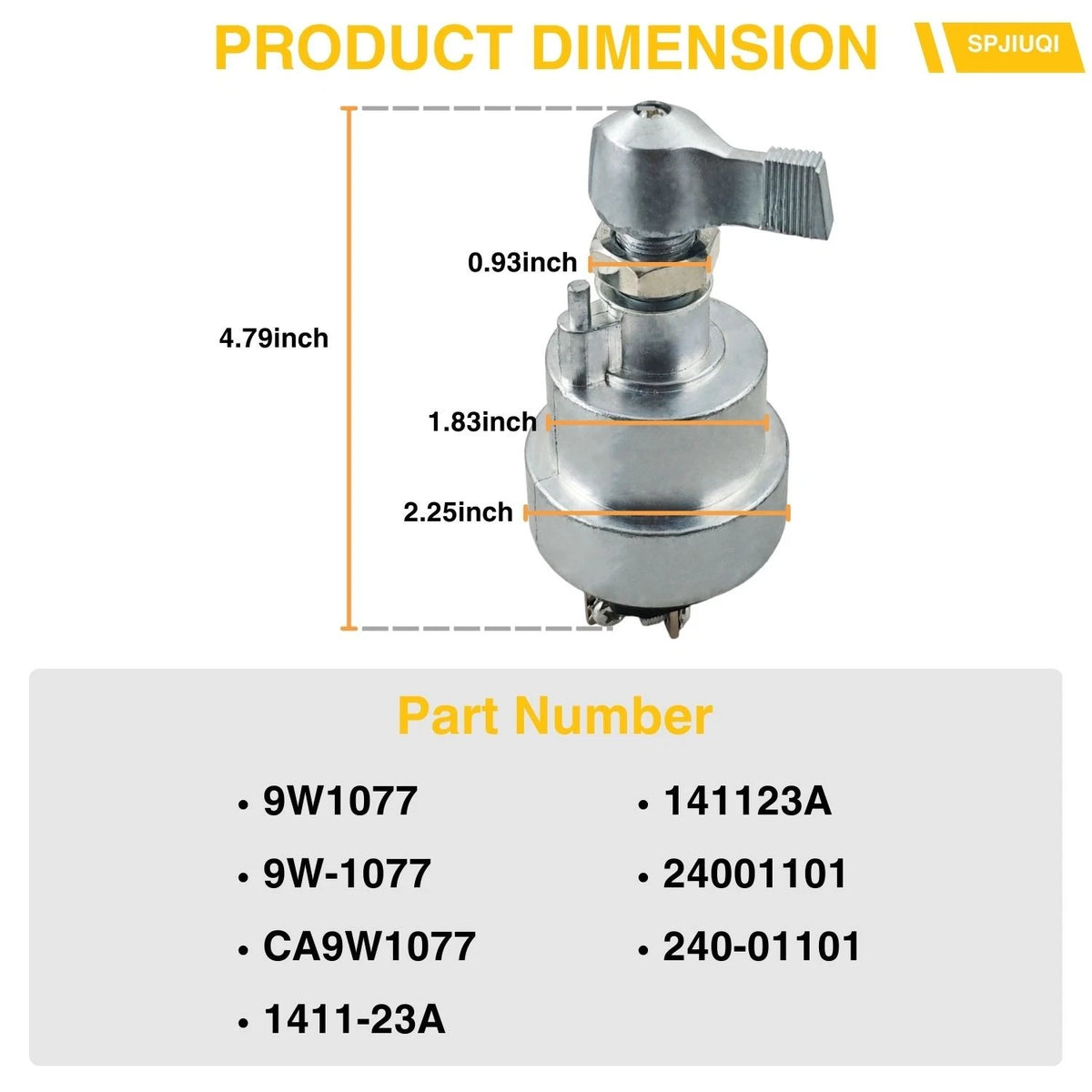 4 Line Ignition Switch for Caterpillar Dump Truck D25C D30C D350C D35HP D400