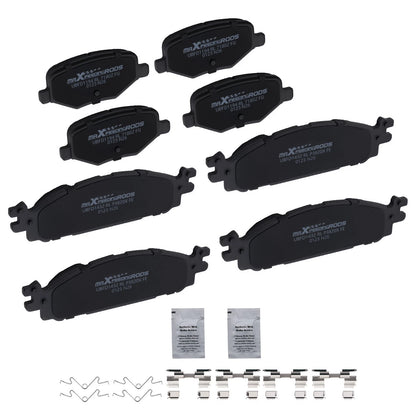 Set of 4 Brake Pads for Ford Explorer Flex Taurus Lincoln MKS MKT (D1377)