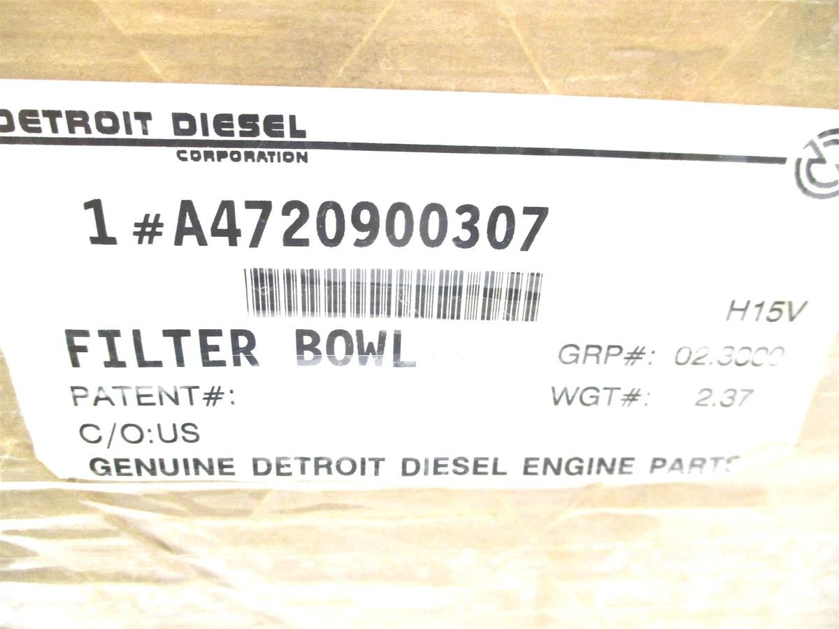 Filter Bowl for Detroit Diesel (A4720900307)
