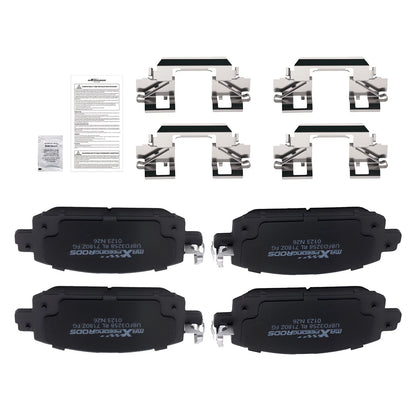 Set of 4 Front Ceramic Brake Pads for Nissan Kicks/Sentra (2020–2024)