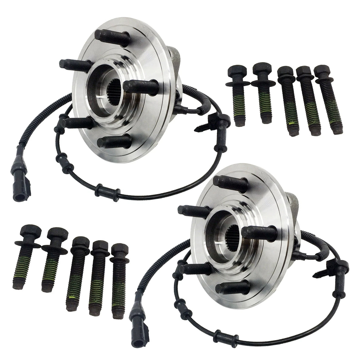 Pair Front Wheel Hub Bearings Kit for Ford Explorer Lincoln Aviator (2002–2005)