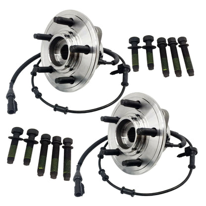 Pair Front Wheel Hub Bearings Kit for Ford Explorer Lincoln Aviator (2002–2005)