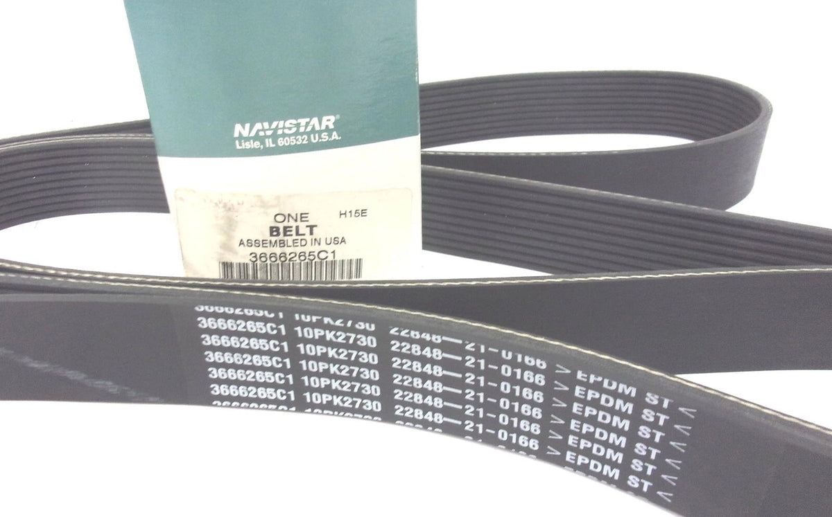 Serpentine V-Ribbed Belt 10PK2730 for International (3666265C1)