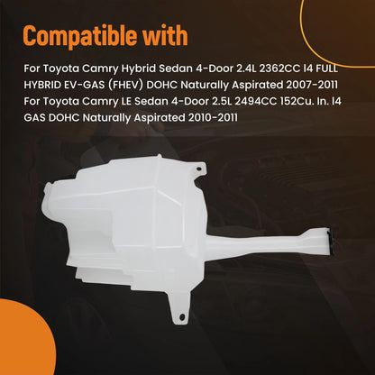 Washer Bottle Tank w/ Pump for Toyota Camry 2007–2011 (2.4L, 2.5L, 3.5L) 8531506140