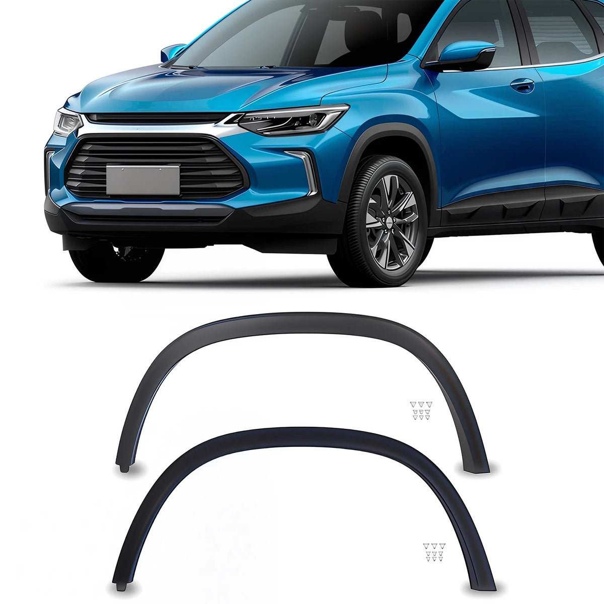 2X Front Wheel Housing Molding Trim for Chevy Trax (2017–2022)