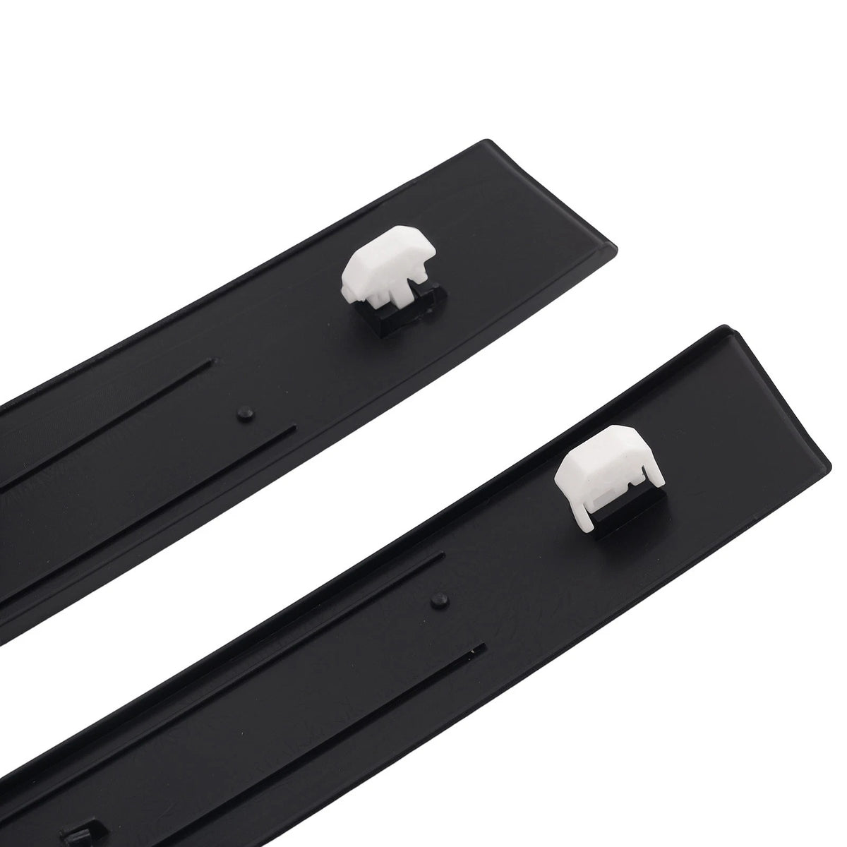 ABS Door Trim Molding Pair for Honda Civic Coupe (1992–1995) Black R&L