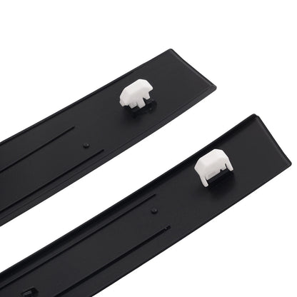ABS Door Trim Molding Pair for Honda Civic Coupe (1992–1995) Black R&L