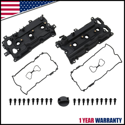 2X Valve Covers Set w/ Gasket for Nissan 350Z (2007–2018) & Infiniti G35 EX35