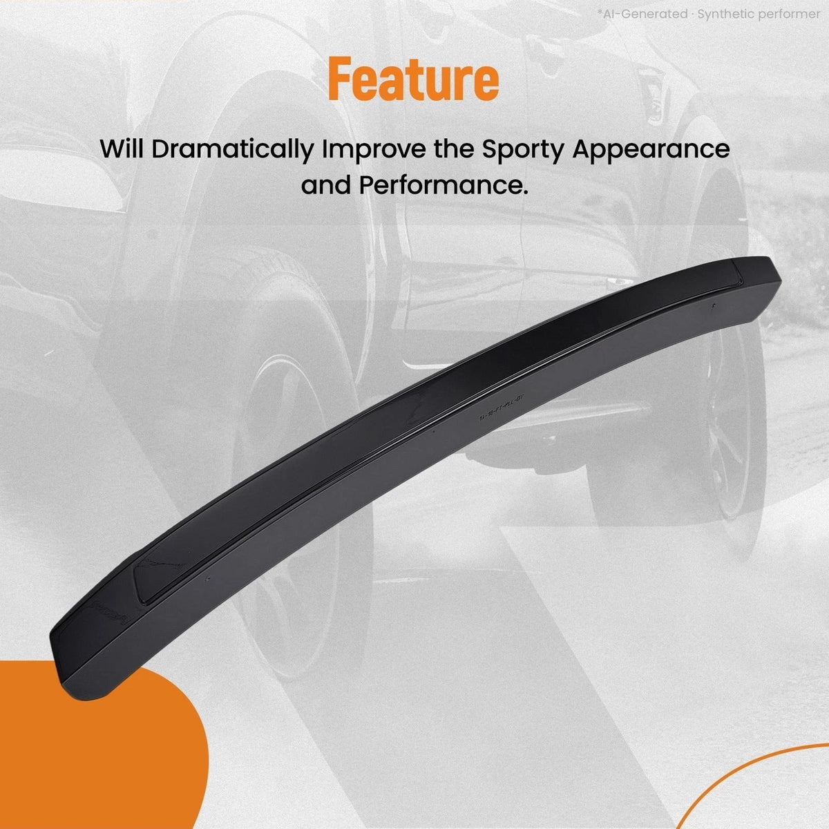 Rear Window Roof Mounted Wing Spoiler for Toyota Corolla 4Dr (2014–2019)