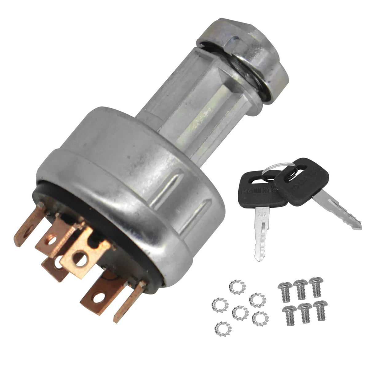 Ignition Switch with Keys 20S-06-31130 for Komatsu PC05-6 PC10-6 PC15-2 PC20-6