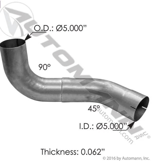 Exhaust Elbow for Kenworth W900 (2014–2023) Replaces 14KWR4764