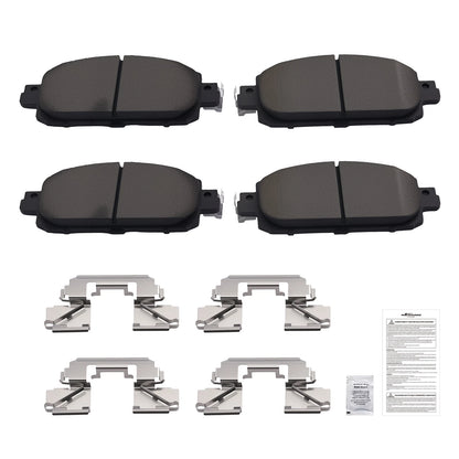 Set of 4 Front Ceramic Brake Pads for Nissan Kicks/Sentra (2020–2024)