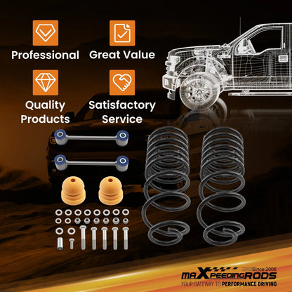 4" Drop Springs Rear Kit for Dodge Ram Standard Cab (2009–2018) V8 2WD/4WD