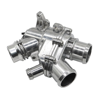 Aluminum Thermostat Housing Assy for Jaguar XF XJ F-Type F-Pace (2010–2020)