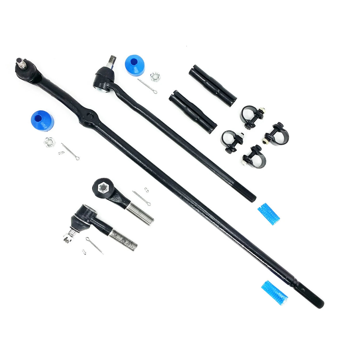 Steering Kit Tie Rod Drag Links Sleeves L&R for Ford Bronco F150 F250 F350 (RWD)