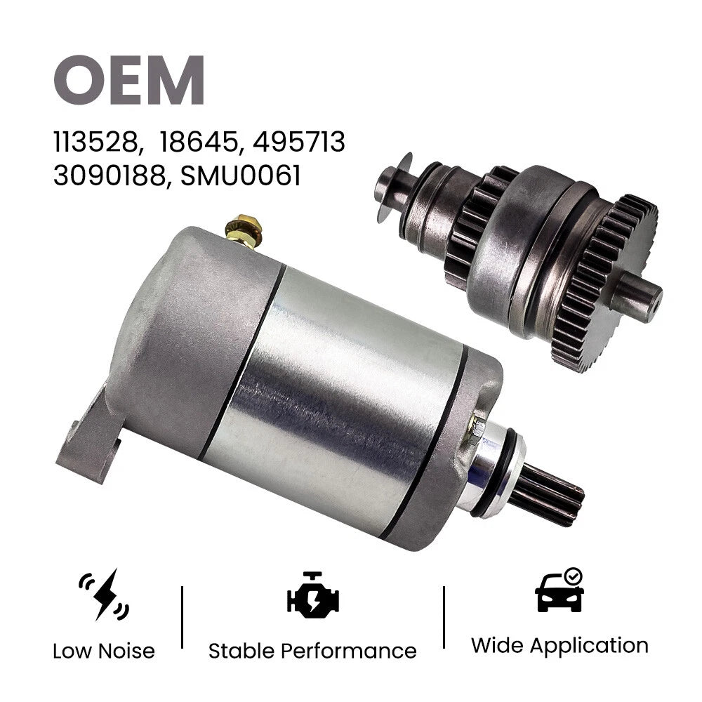 Starter Drive Motor for Polaris Sportsman 335 400 450 500 ATV (1996–2012) 3090188