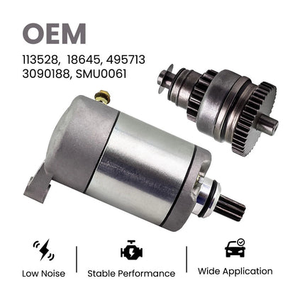 Starter Drive Motor for Polaris Sportsman 335 400 450 500 ATV (1996–2012) 3090188