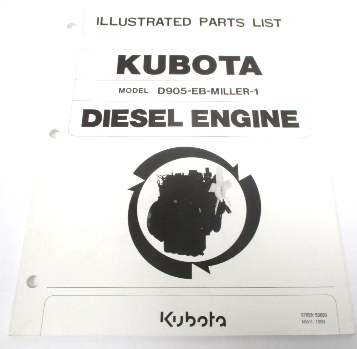 Illustrated Parts List for Kubota D905-EB-Miller-1 Diesel Engine (97898-53680)