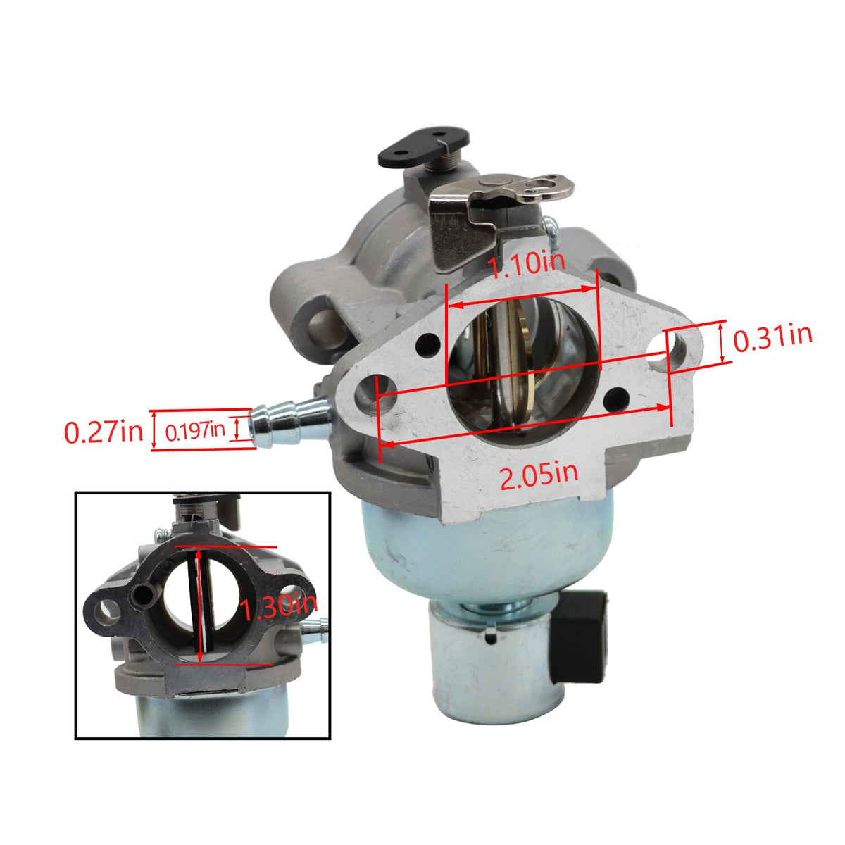 Carburetor with Fuel Shut Off Solenoid for John Deere STX38 LX255 AM128816