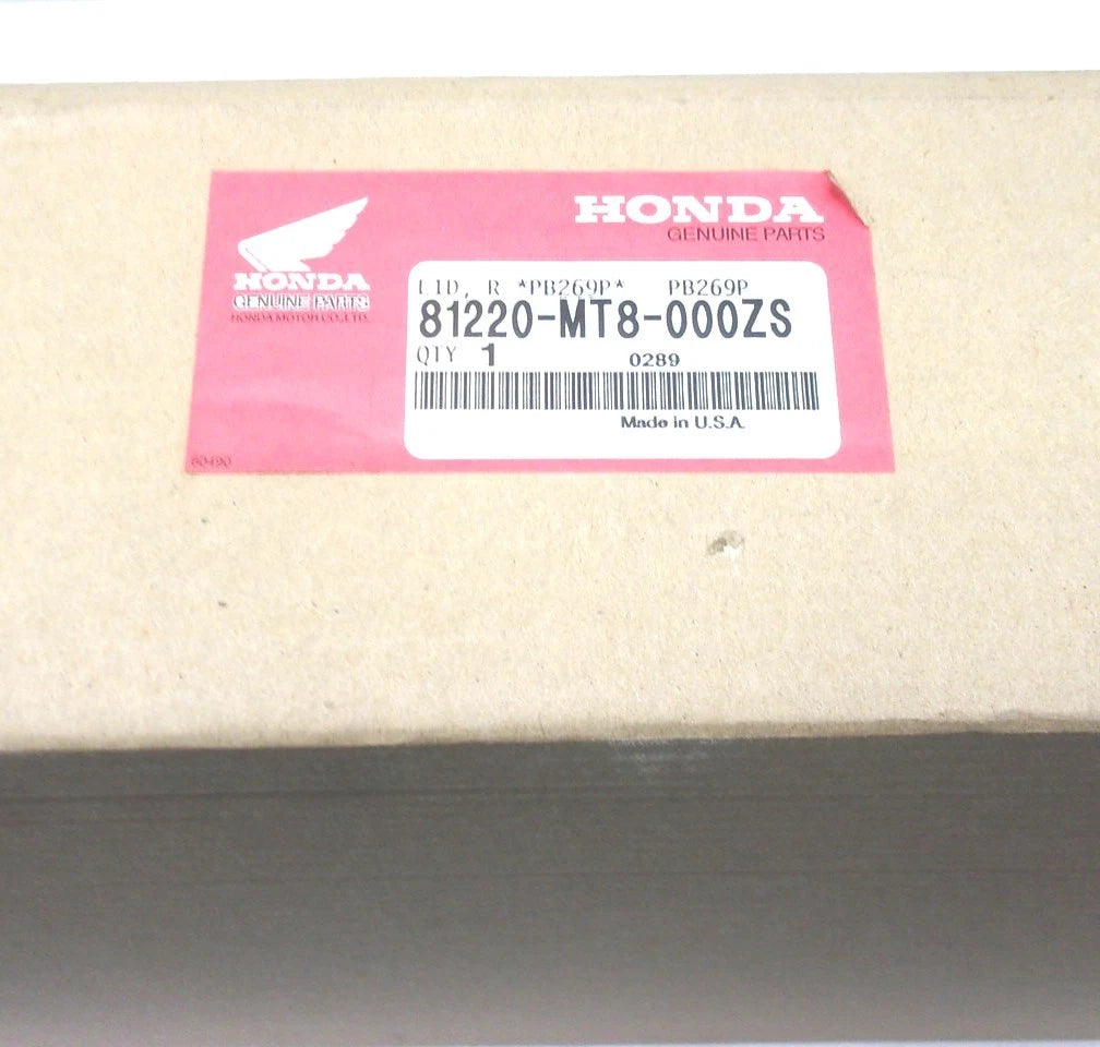 OEM Saddlebag Lid for Honda (81220-MT8-000ZS) (Pearl Sparkling Blue)