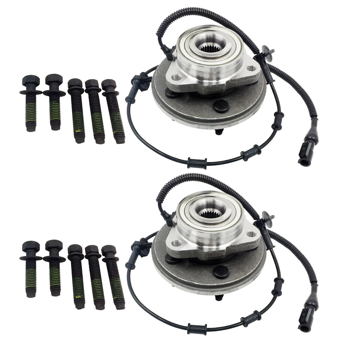Pair Front Wheel Hub Bearings Kit for Ford Explorer Lincoln Aviator (2002–2005)