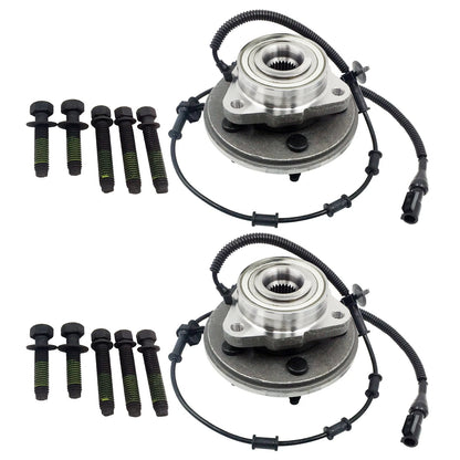 Pair Front Wheel Hub Bearings Kit for Ford Explorer Lincoln Aviator (2002–2005)