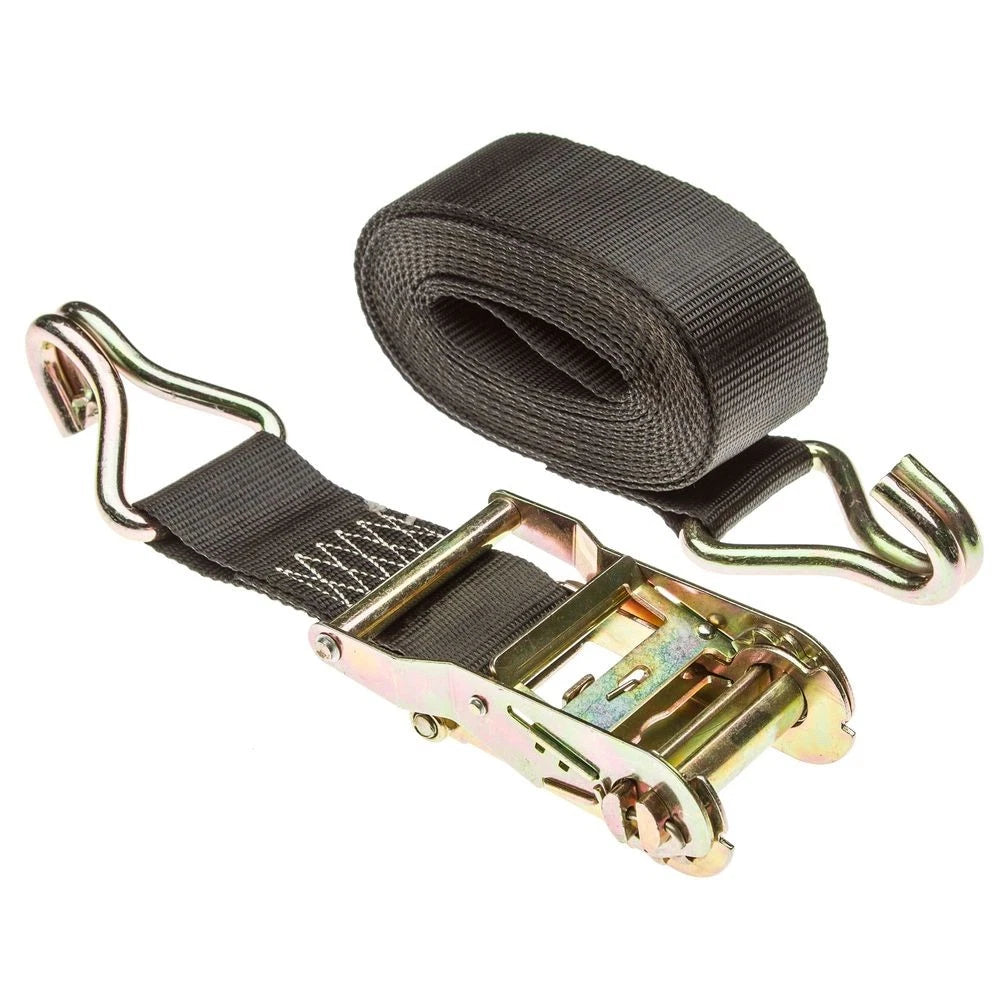 2-Pack 2" x 18' Ratchet Straps with J-Hooks for Truck or Trailer (2010–2023)