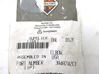 Coolant Inlet Elbow for International (3848742C1) (90° 3/4 x 3/4)