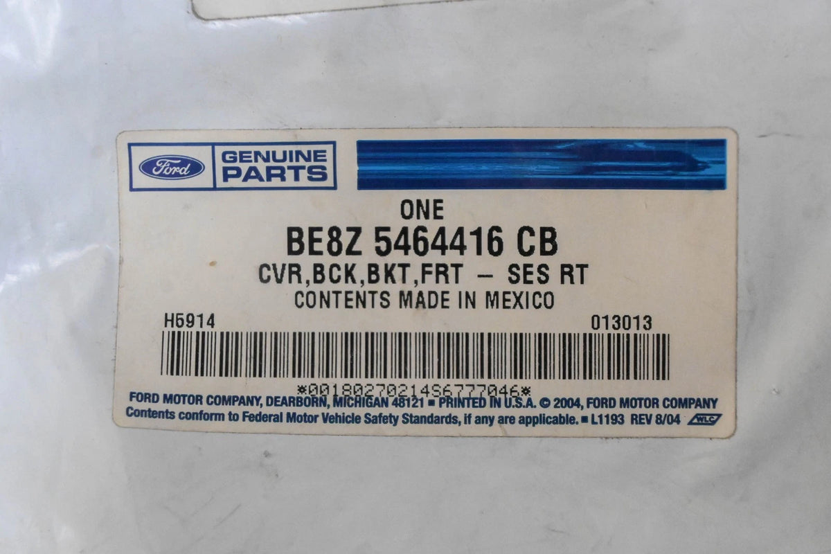 OEM Black Passenger Seat Back Cover for Ford (2015–2021) BE8Z-5464416-CB