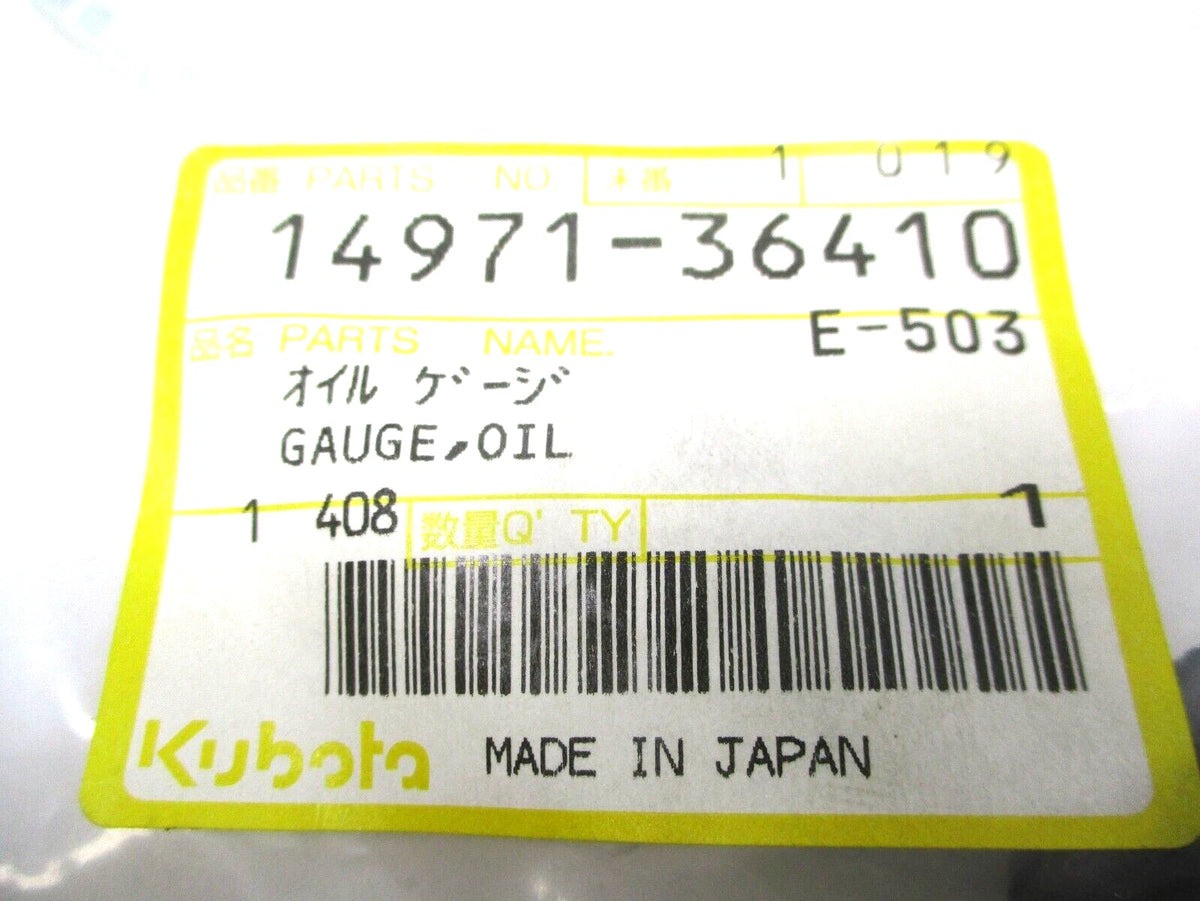Oil Gauge for Kubota AD70 E75 EA300 EA330 (OEM 14971-36410)