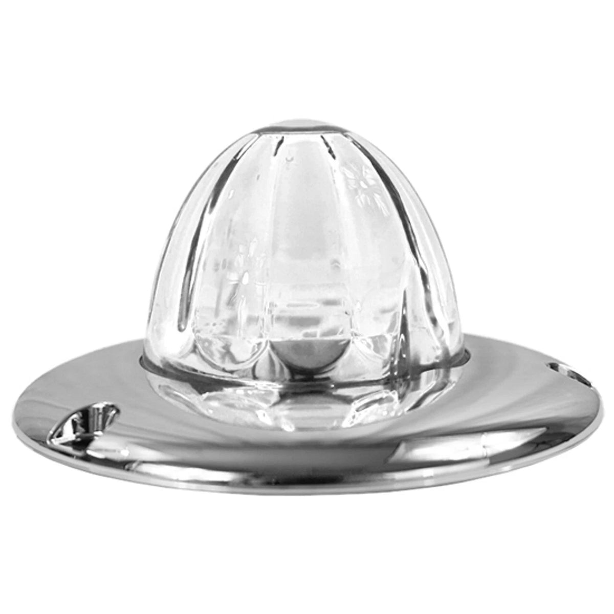 3-1/2 Inch Watermelon Light for Universal Vehicles (LED, Amber, Clear Lens)