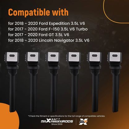 Set of 6 Ignition Coils for Ford Expedition F150 3.5L V6 (2017–2020) UF826