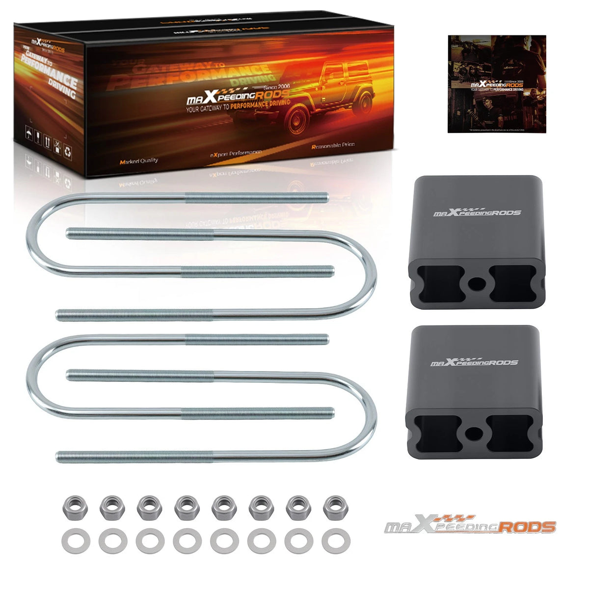 4" Rear Lowering Block Kit for Chevrolet Colorado GMC Canyon 2WD (2004–2012)