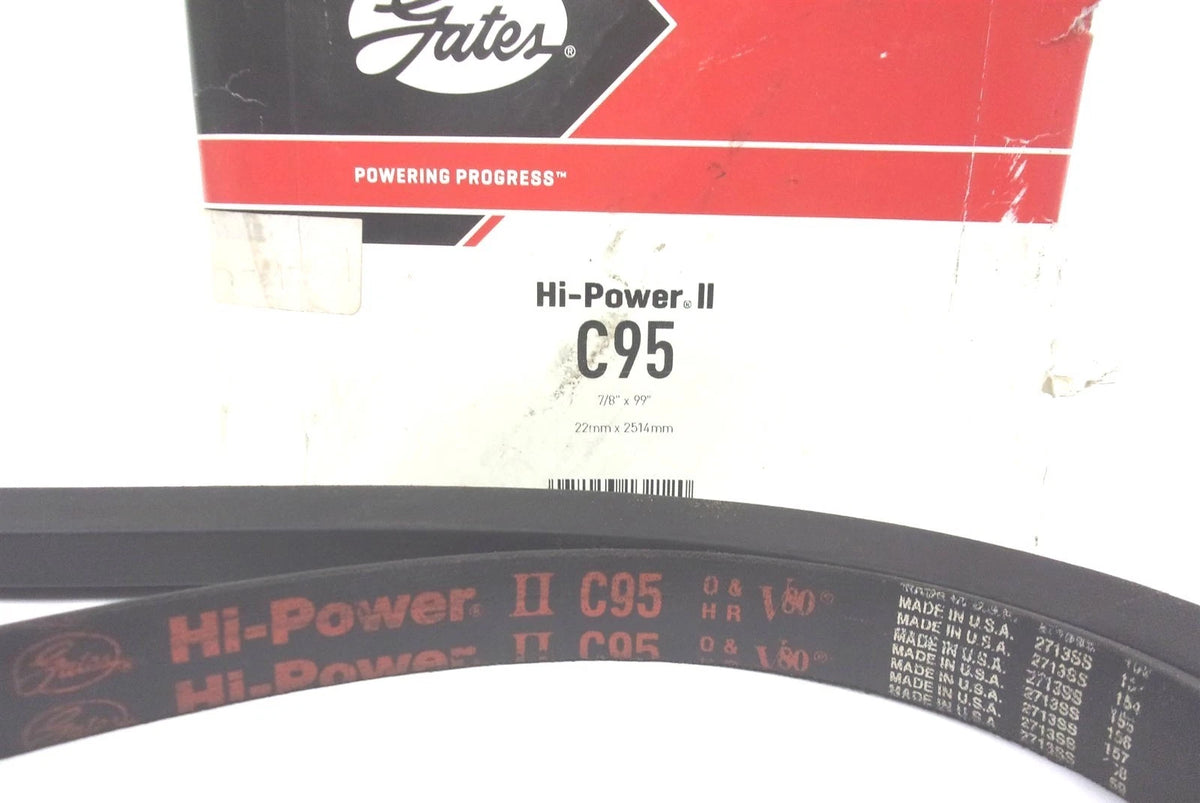 Gates Hi-Power II V-Belt 99" x 7/8" for Automotive Applications (C95)