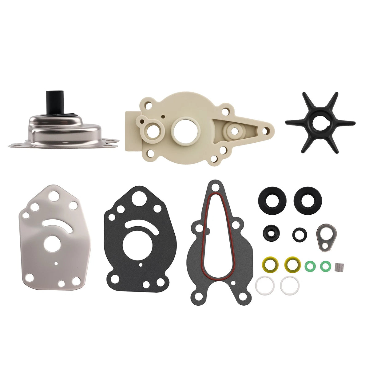 Water Pump Impeller Kit for Mercury Mariner 6-15HP 2 Stroke (1970–2023) 47-42038-2