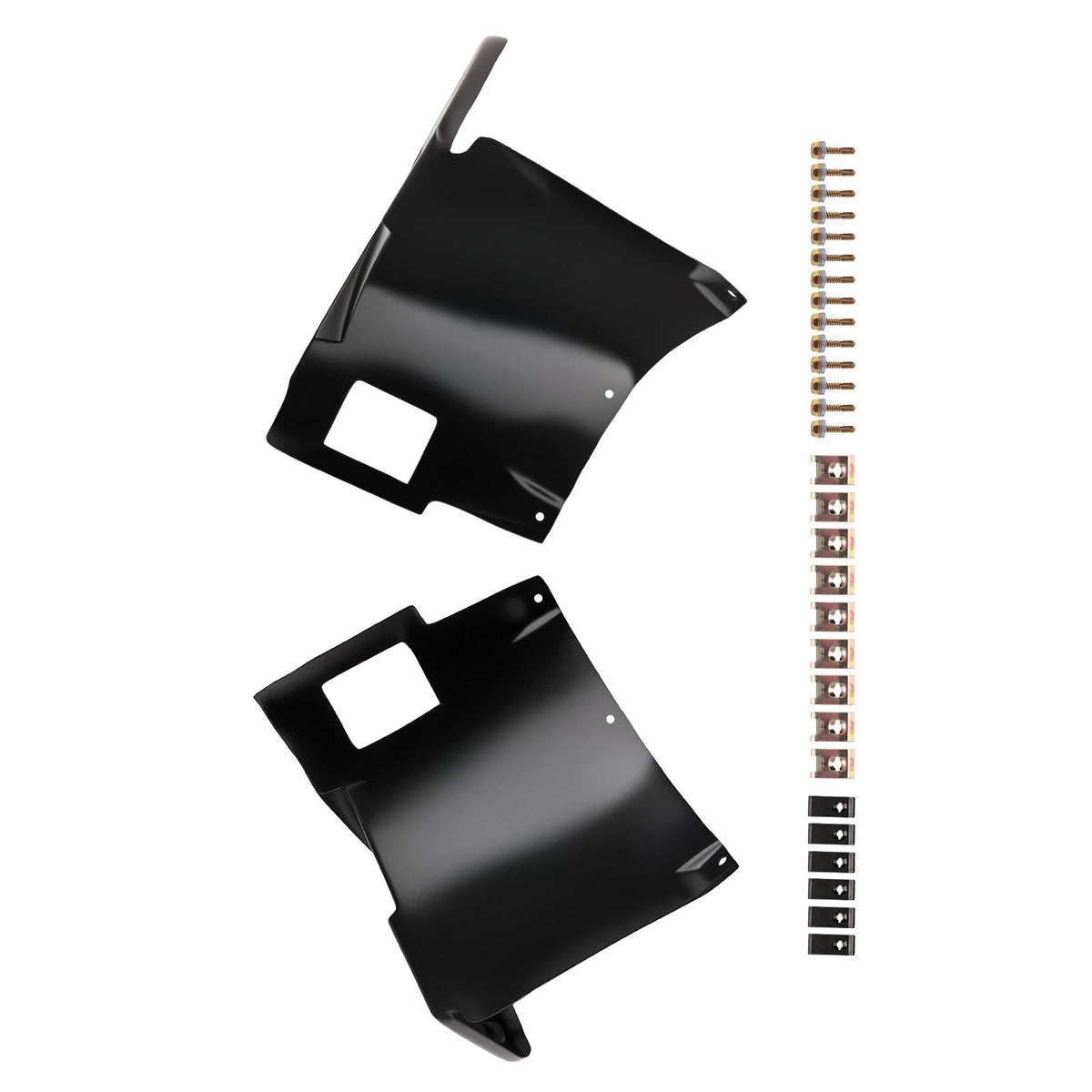 Bumper Splash Panel Set of 2 for BMW E39 M5 (1996–2004) 51712694832 Black