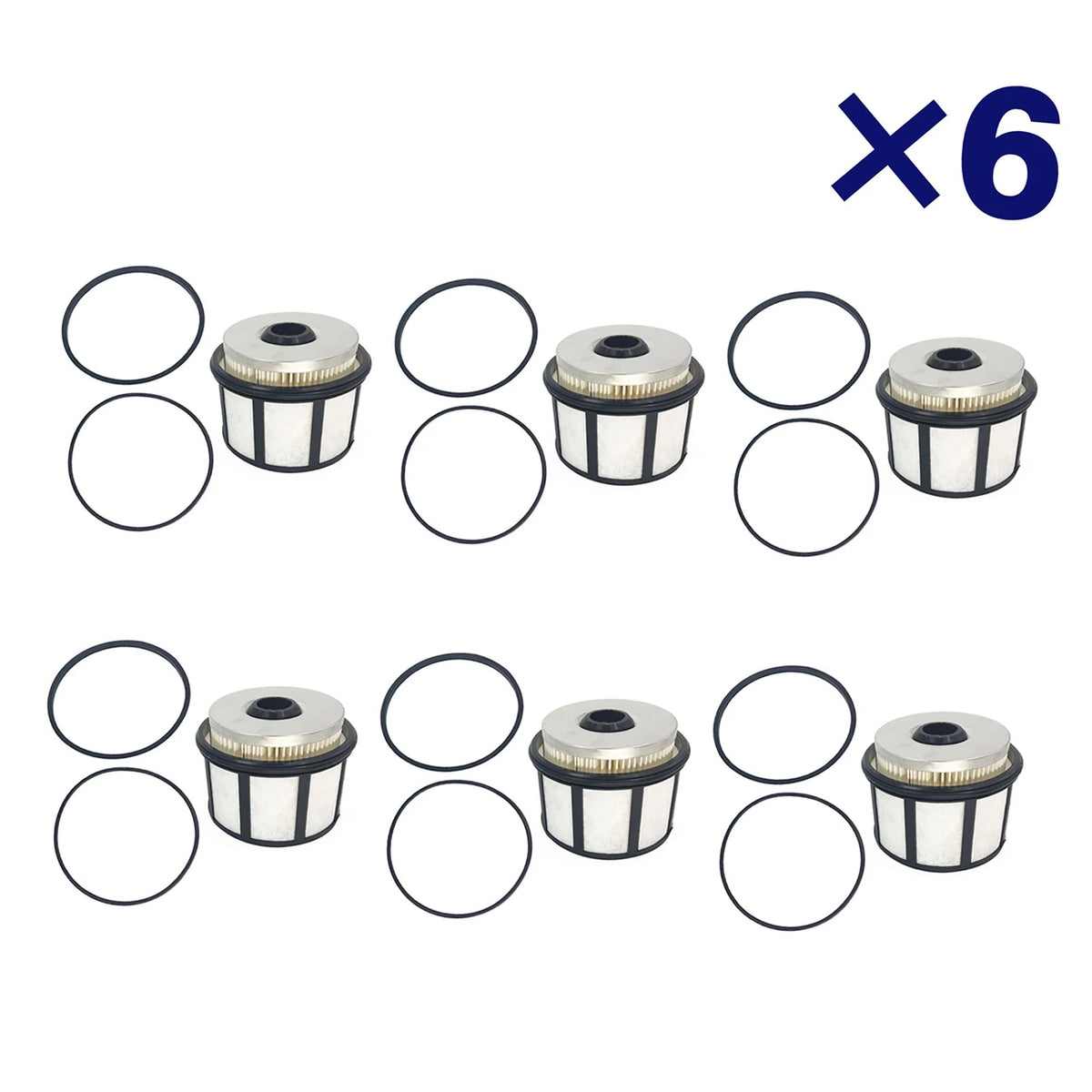 6PCS Fuel Filters for Ford F & E Series 7.3L Powerstroke Diesel (1999–2003)