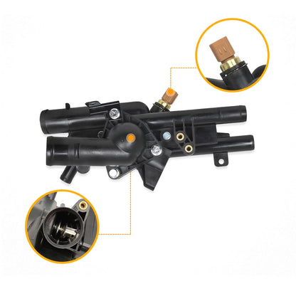 Thermostat Unit for Hyundai Santa Fe Sonata Kia Optima Sportage (2010–2018)