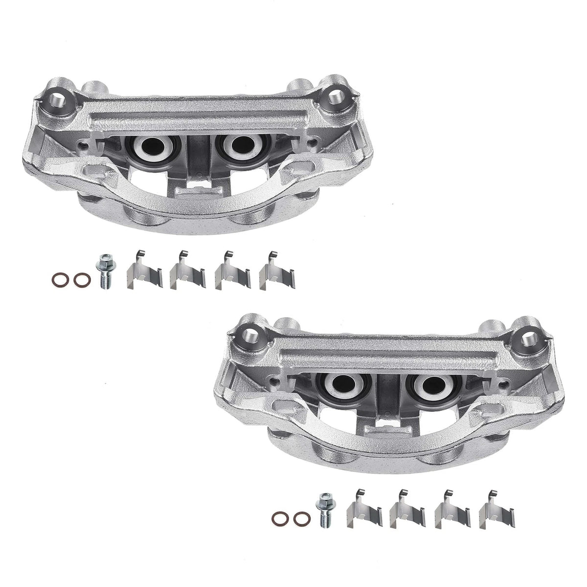 2X Rear Brake Calipers w/ Bracket for Chevy Silverado 2500 HD (2011–2019)