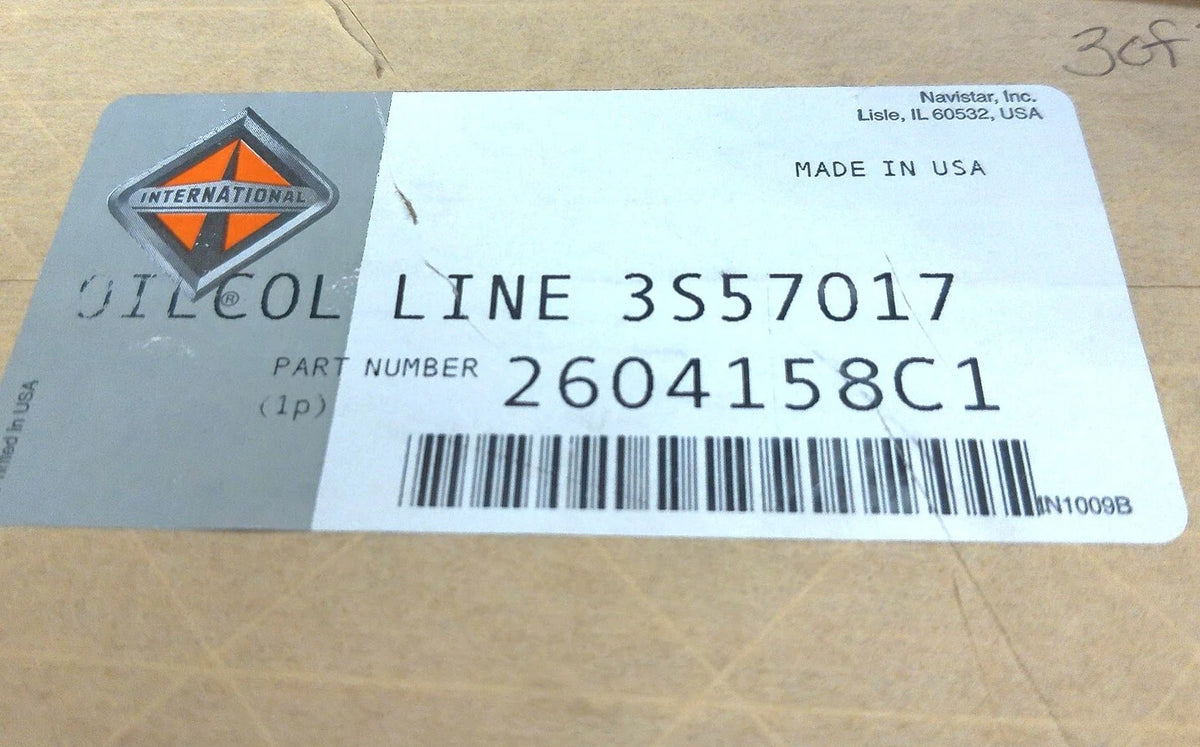 Short Oil Cooler Pipe for International (2604158C1, 3S0570170000)