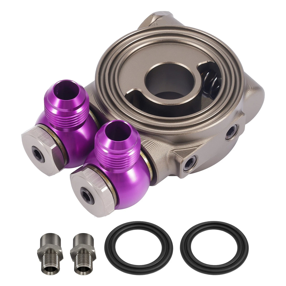 Thermostatic Oil Filter Sandwich Adapter M20x1.5 3/4-16UNF AN10 NPT